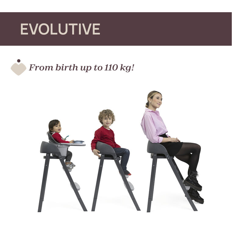 Crescendo Up High Chair Black Re_Lux image number 2